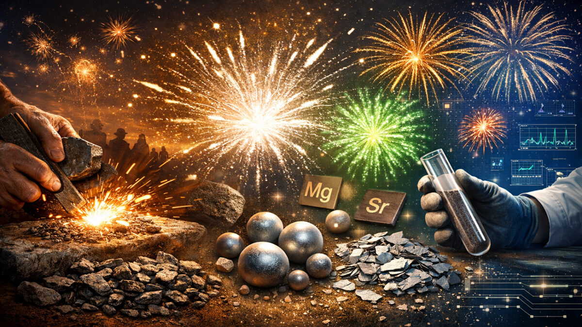 نقش فلزات در پیروتکنیک: از جرقه‌های خام تا جلوه‌های بصری مهندسی‌شده