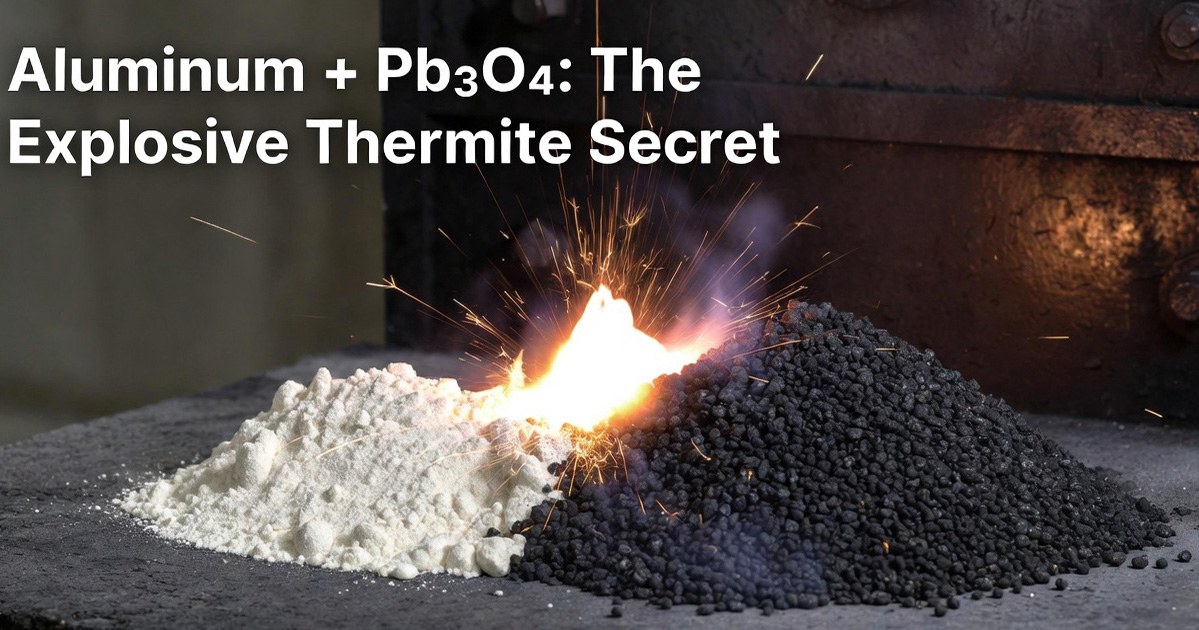 بررسی علمی و فنی ترکیب اکلیل آلومینیوم (پودر آلومینیوم) با تترااکسید سرب (Pb₃O₄)